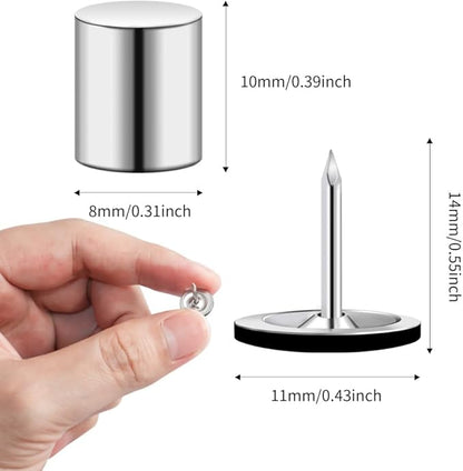 20 Sets Magnetic Pushpins, Magnet Thumbtack, Poster and Photo Hangers for Walls Bulletin Boards