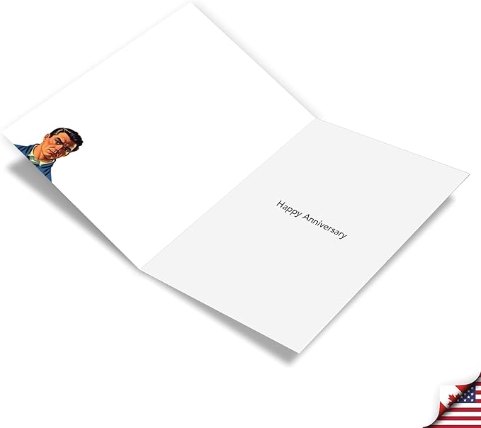NobleWorks, Funny Anniversary Greeting Card with 5 x 7 Inch Envelope (1 Card) Couple, Husband, Wife, Parents Anniversary Congratulations Almost Every Day C10850ANG