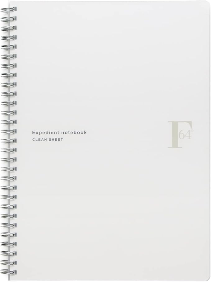 Kyoku Associates FOBCOOP Plain B5 PTW03W Ring Notebook, White