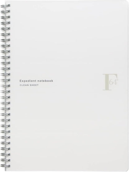 Kyoku Associates FOBCOOP Plain B5 PTW03W Ring Notebook, White