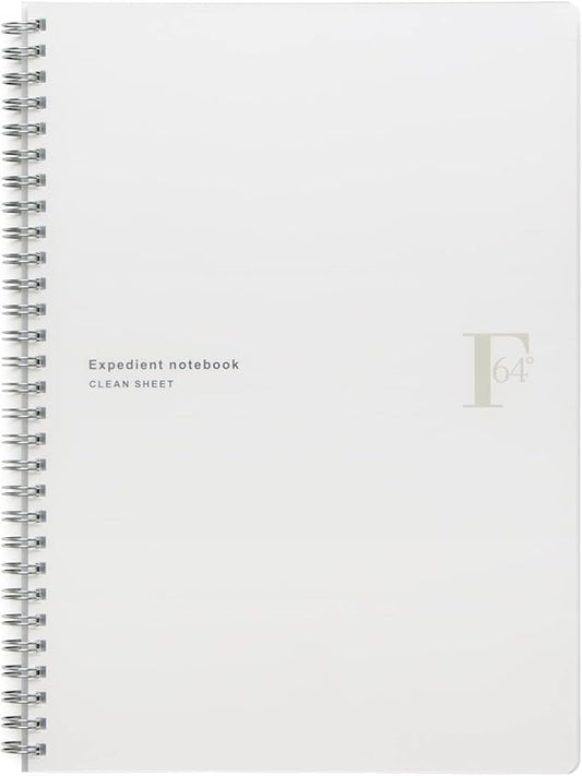 Kyoku Associates FOBCOOP Plain B5 PTW03W Ring Notebook, White