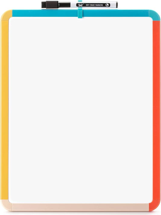 Mr. Pen- Dry Erase Board, 14” x 11” with a Black Dry Erase Marker, Colorful Frame, Small White Board, White Board for Kids, White Board for Students, Small Dry Erase Board, Mini White Board