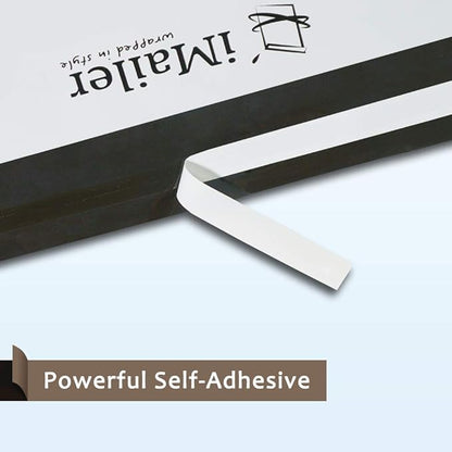 100 Count - 10x13 inch Poly Mailers Black Gingham Plaid Shipping Bags,Mailing Envelope with Self Seal Strip