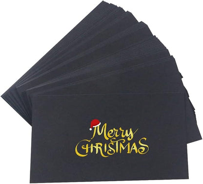 Bercoor 200 Pieces Blank 3 x 5 Inch Index Cards, Heavy Note Cards Study Cards for Office, School Learning, Black