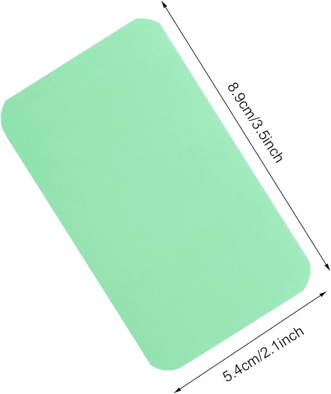 Penta Angel 100 Pcs Mini Paper Blank Gift Notes Cards DIY Craft Small Word Business Message Cards (Light Green)