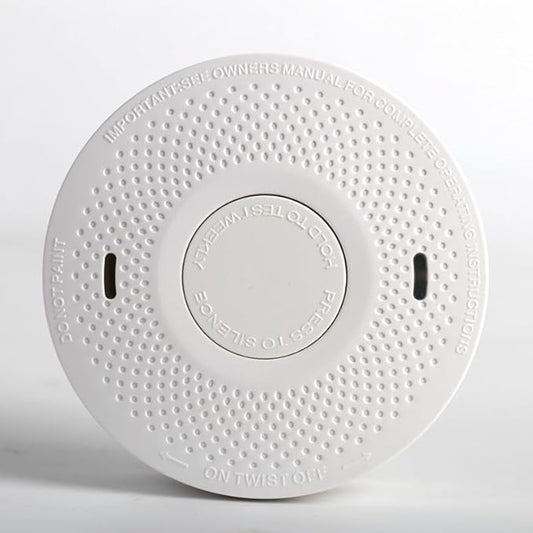 ANKA Smoke Alarms 10 Years Battery Dual Smoke Sensor Alarm with Voice Warning, 10 Year Lithium Battery Fire Alarm,Complies with UL 217 & UL 2034 Standards, Fire Alarms Detector