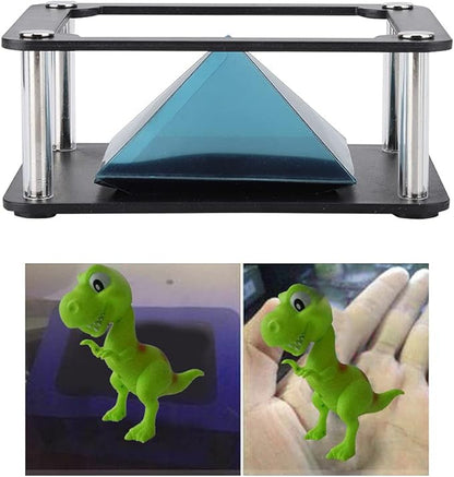Smartphone Hologram Projector, 3D Holographic Display Stand 3.5-6inch Mobile Phone Hologram Projector Bracket (Cylindrical )
