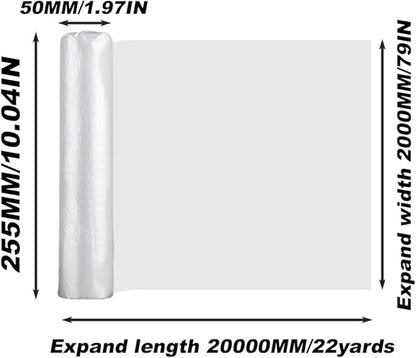 79 Inch x 22 Yards Cushion Wrap Silk Film, Easily Install Foam into Cushion, Upholstery Cushion Wrap, Drop Packaging Film Cover for Furniture Home Office, 1 Roll