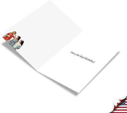 NobleWorks - 1 Funny Women's Birthday Card - Hilarious Bday Greeting Card with Envelope, Sassy Celebration - Listen Up C7026BDG