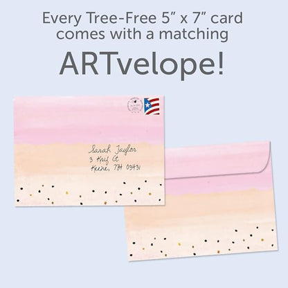 Tree-Free Greetings Teacher Appreciation Cards - Artful Designs - 1 Card + Matching Envelopes - Made in USA - 100% Recycled Paper - 5"x7" - Humor, For Teacher, You're My Favorite (GO64416)