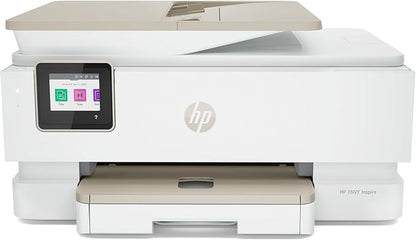 HP Envy Inspire 7955e Inkjet Printer All in One Wireless Printer Copy Scanners 2.7 Inch Touchscreen 15ppm Black 10ppm Color Phone Computer Wireless Printers for Home Use Office 1W2Y8A (Renewed)