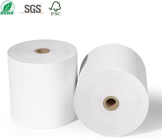 30 Rolls 3 1/8 x 230 Thermal Paper Receipt Rolls 55 GSM Premium Quality Thick paper For POS Cash Register BPA Free-Methdic
