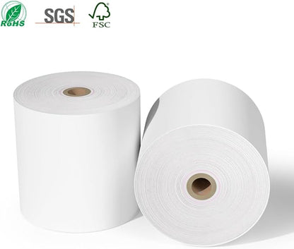 30 Rolls 3 1/8 x 230 Thermal Paper Receipt Rolls 55 GSM Premium Quality Thick paper For POS Cash Register BPA Free-Methdic