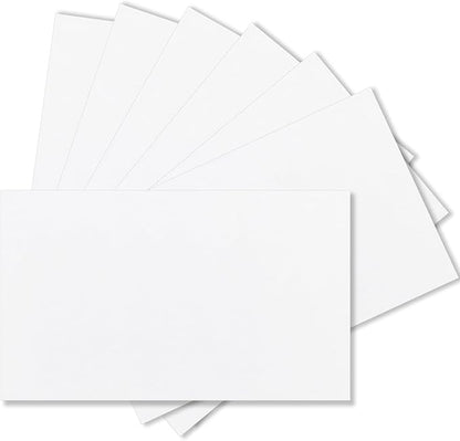 100 Pack 3x5 Index Cards Blank Note Cards, 250 GSM/92 lb Thick White Cardstock Paper Unlined Note Cards Flash Cards for Studying, Blank Cards for Postcards, Photo Cards, Syllable Boards, Recipe Cards