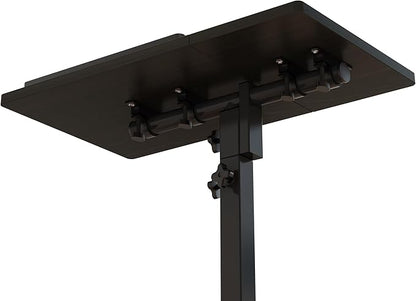 Laptop Desk Bed Desk Laptop Stand for Bed Portable Desk Overbed Bedside Table Mobile Laptop Table Rolling Desk Foldable Table Adjustable Height with Locked Wheels & Mouse Pad Table for Bed Office Sofa