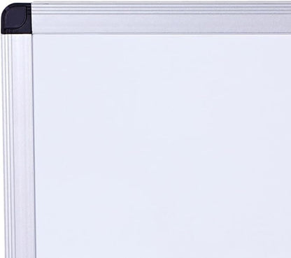 VIZ-PRO Magnetic Whiteboard/Dry Erase Board, 48 X 48 Inches, 2 Pack, Silver Aluminium Frame