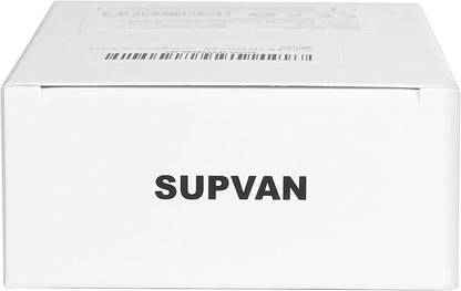 SUPVAN E10 Bluetooth Label Maker Machine with Tape, Continuous Waterproof Label, Versatile App with 35 Fonts and 1k+ Icons, Inkless Labeler for Home, Kitchen, School, Office Organization, Green