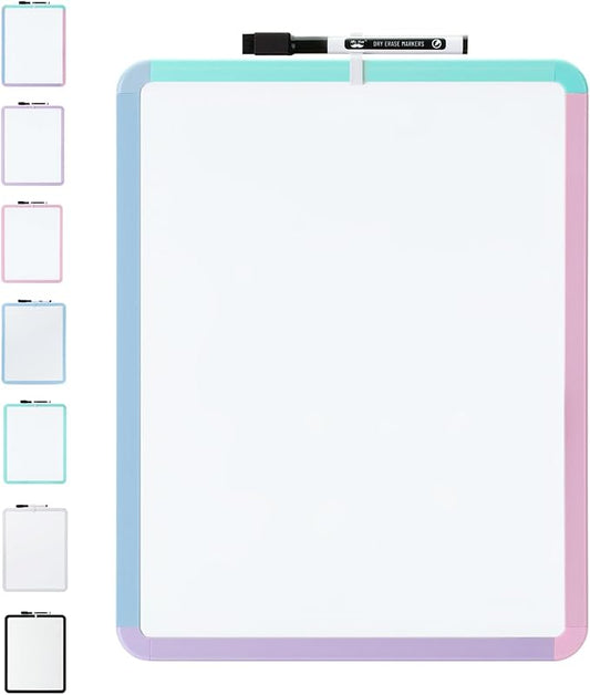 Mr. Pen- Dry Erase Board, 14' x 11', Black Dry Erase Marker, Colorful Frame, Mini White Board for Kids & Students