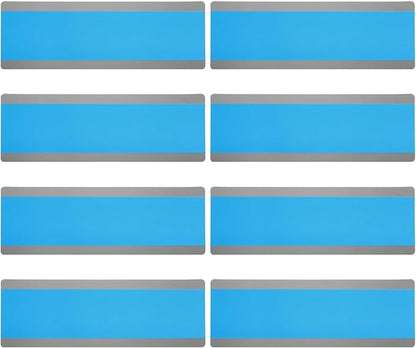 YOKIVE 8 Pcs Guided Reading Strips, Book Highlighter Strips Reading Tracker Bookmark Teacher Supply, Great for Classroom (Blue Transparent, 7.48"x2.76")