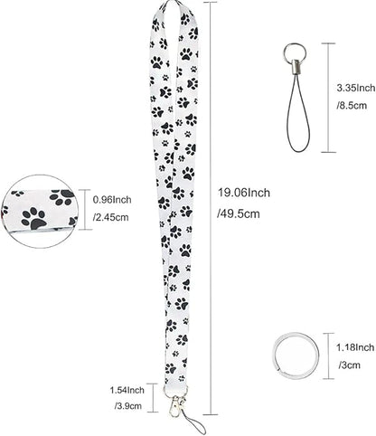 Yiflin Cute Neck Lanyard for Keys, Wallet, Id Card Holder, Cool Keychain Lanyard for Women, Men, Teacher