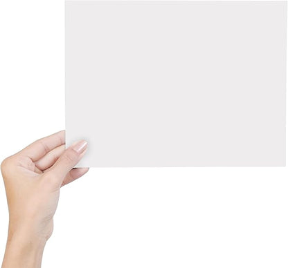 100 Sheets White Cardstock 4" x 6" Thick Paper - Blank Heavy Weight 350gsm Cover Stock paper for Invitations,Stationery Printing,Scrapbooking,Crafts,DIY Cards, Paper Crafting (4x6 Inches)