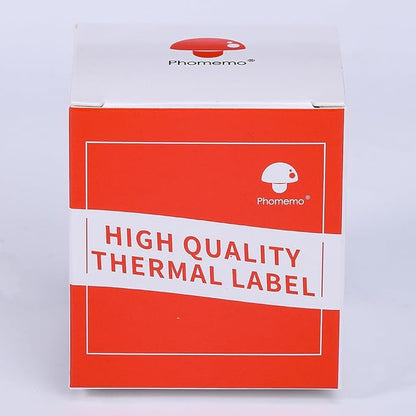 Phomemo Thermal Labels- Sticker Label for M110/M221/M220/M120/M200 Label Printer,1.97"x3.15"(50x80mm),100 Labels/Roll, Black on White
