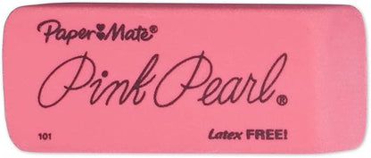 Paper Mate Erasers | Pink Pearl Large Erasers, 12 Count