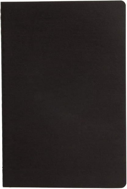 Simply Genius A5 Notebooks for Work, Travel, Business, School & More - College Ruled Notebook - Softcover Journals for Women & Men - Lined Note Books with 92 pages, 5.5" x 8.3" (Black, 6 pack)