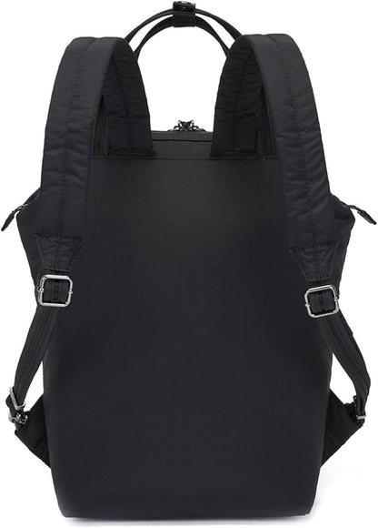 Pacsafe Citysafe CX 11L Anti Theft Mini Backpack - Fits 12" Laptop, Econyl Black