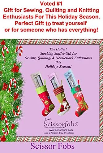 Scissors sheaths by SCISSORFOBZ with ScissorGripper -VALUE PACK-4 sizes- Designer Scissor Covers Holders for embroidery sewing quilting - Quilters sewers gift - Shiny Black Pattern Design. S-35