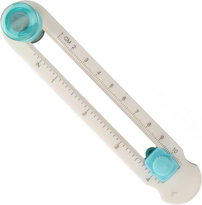 TOPINCN Portable Circle Cutter Circle Cutter Adjustable Paper Cutting Knife Trimmer Rotary Portable Round Model for Paper Crafts Fabric