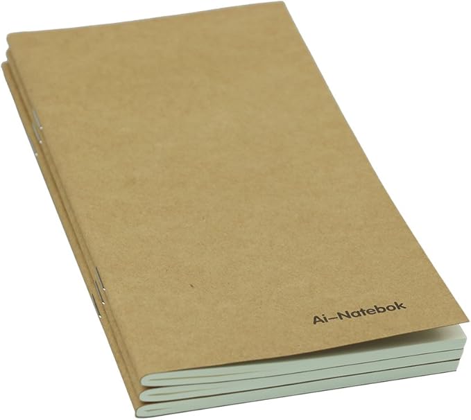 Blank Paper Travel Notebook Inserts, Unlined Refill for Travelers Notebook/Journal - 7.4 X 4 Inch - Set of 3-240 Pages, Supply by ai-natebok