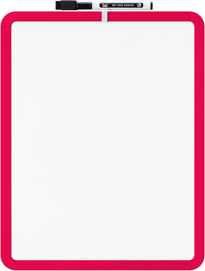 Mr. Pen- Dry Erase Board, 14' x 11', Black Dry Erase Marker, Red Frame, Mini White Board for Kids & Students