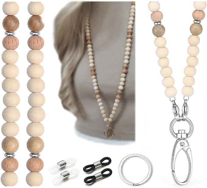 SAM & LORI Lanyards for Id Badges Women Cute Teacher Lanyard With Id Holder Lanyards for Cruise Ship Cards Keychain Lanyard Beaded Keychain Lanyard Personalized Lanyard String