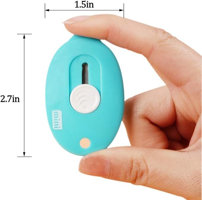10PCS Mini Retractable Utility Knife, LZYMSZ Paper Cutter, Box Cutter for Letter Opener, Pocket Knife for Office, School Supplies, Random Color