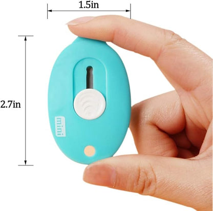 10PCS Mini Retractable Utility Knife, LZYMSZ Paper Cutter, Box Cutter for Letter Opener, Pocket Knife for Office, School Supplies, Random Color