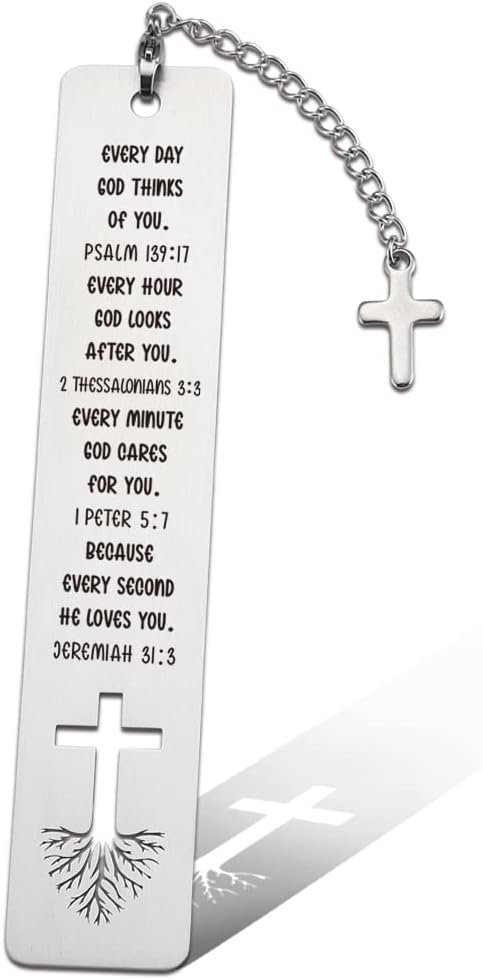 Christian Inspirational Gift for Women, Tassel with Bible Verse Bookmark Funny Gift for Women, Christmas Birthday Bookmarks Gifts for Bookworms Friends Sister Girl Female Book Club Religious Gift-ZB5