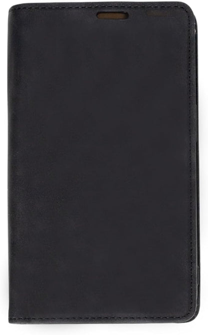 MOJO Notepad Phone Case for iPhone 15 - Folding Wallet Phone Case with Mini Pen and Note Pad (Black)