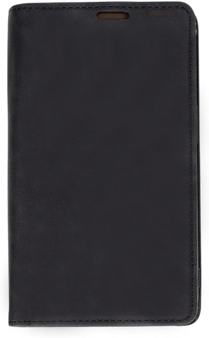 MOJO Notepad Phone Case for iPhone 14 Pro - Folding Wallet Phone Case with Mini Pen and Note Pad (Black)