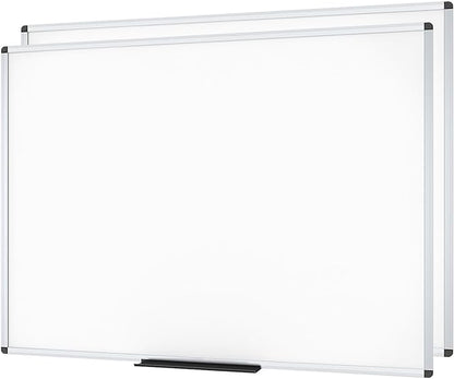 VIZ-PRO Magnetic Dry Erase Board, 60 X 48 inches, Pack of 2, Silver Aluminium Frame