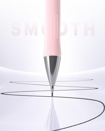 Four Candies 0.7mm Mechanical Pencil Set - 6PCS Cute Pencils with 360PCS HB & 2B Lead Refills, 3PCS Pastel Erasers and 9PCS Eraser Refills, Aesthetic School Supplies for Student Writing Drawing