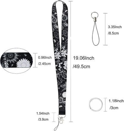 Yiflin Cute Neck Lanyard for Keys, Wallet, Id Card Holder, Cool Keychain Lanyard for Women, Men, Teacher