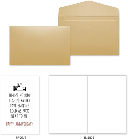 Ziwenhu Funny Anniversary Card, Gift for Couple, Happy Anniversary Card for Her Him, Naughty Anniversary Card for Couple