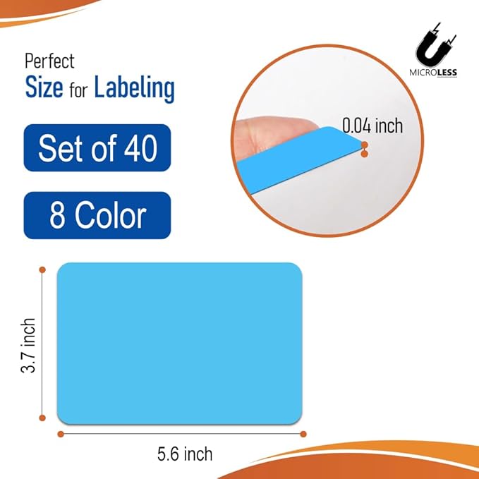 Dry Erase Magnetic Label Full Colored 5.6 x 3.7 inch
