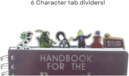 Innovative Designs Beetlejuice Tab Journal Notebook, Spiral Bound, 144 Lined Pages, 8 x 7 inche