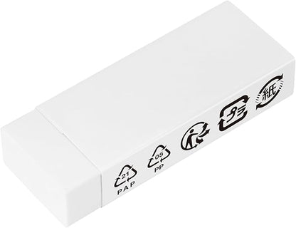 Amazon Basics Block White Eraser, 10 pack