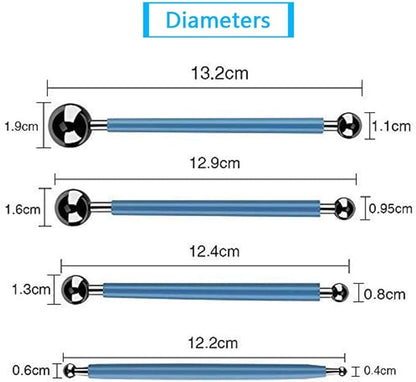 ABenkle 10Pcs Dotting Tools Ball Styluses for Rock Painting, Pottery Clay Modeling Embossing Art Mandala