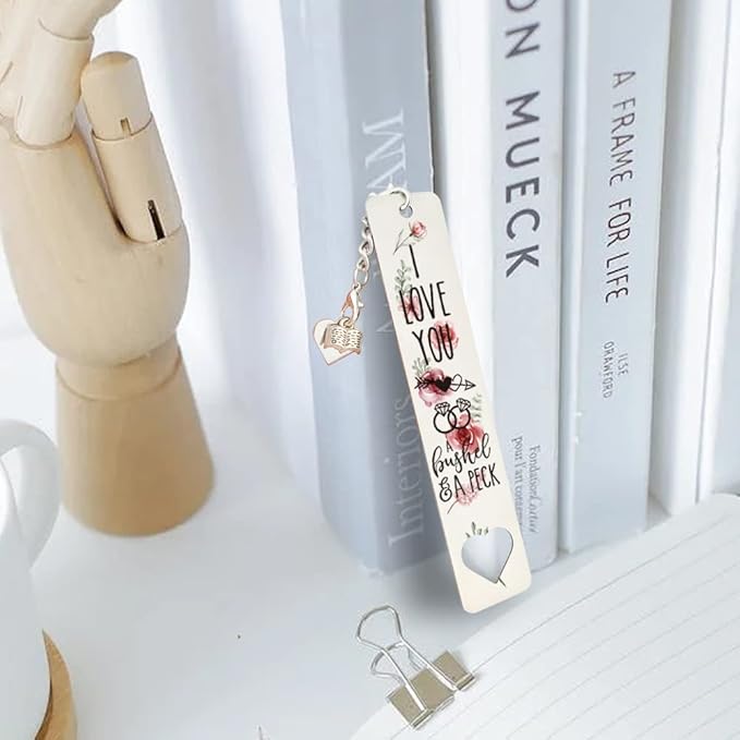 Wedding Gifts for Teacher, Friends, Women, Men, Book Lover, Bookworm, Colleague, Inspirational Bookmarks for Women, Men, Anniversary Gift for Book Lover, Reader, Bookworm-WB71