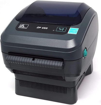 Zebra ZP450 (ZP 450) Label Thermal Bar Code Printer | USB, Serial, and Parallel Connectivity 203 DPI Resolution | Made for UPS WorldShip | Includes Software