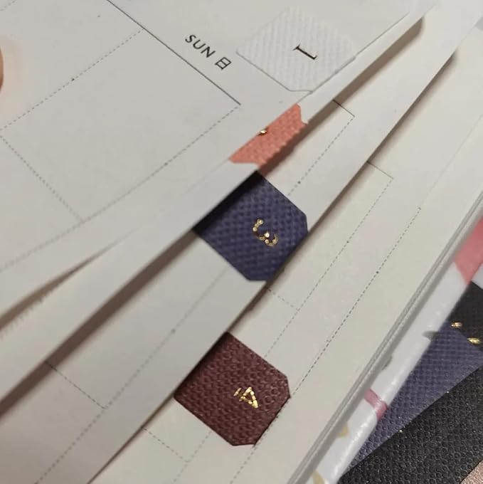 10 Sheets Monthly Adhesive Index Tabs Colorful Monthly Separator Tabs for Office Study Planners Organizations (Knight)